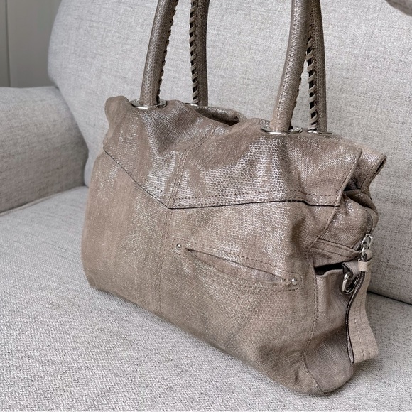 B. Makowsky Glittery Leather satchel - Picture 3 of 15